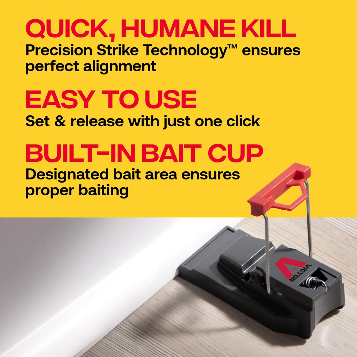 Detalle de Victor M140B 2-Pack Quick-Kill Mouse Traps with Covered Bait Cup