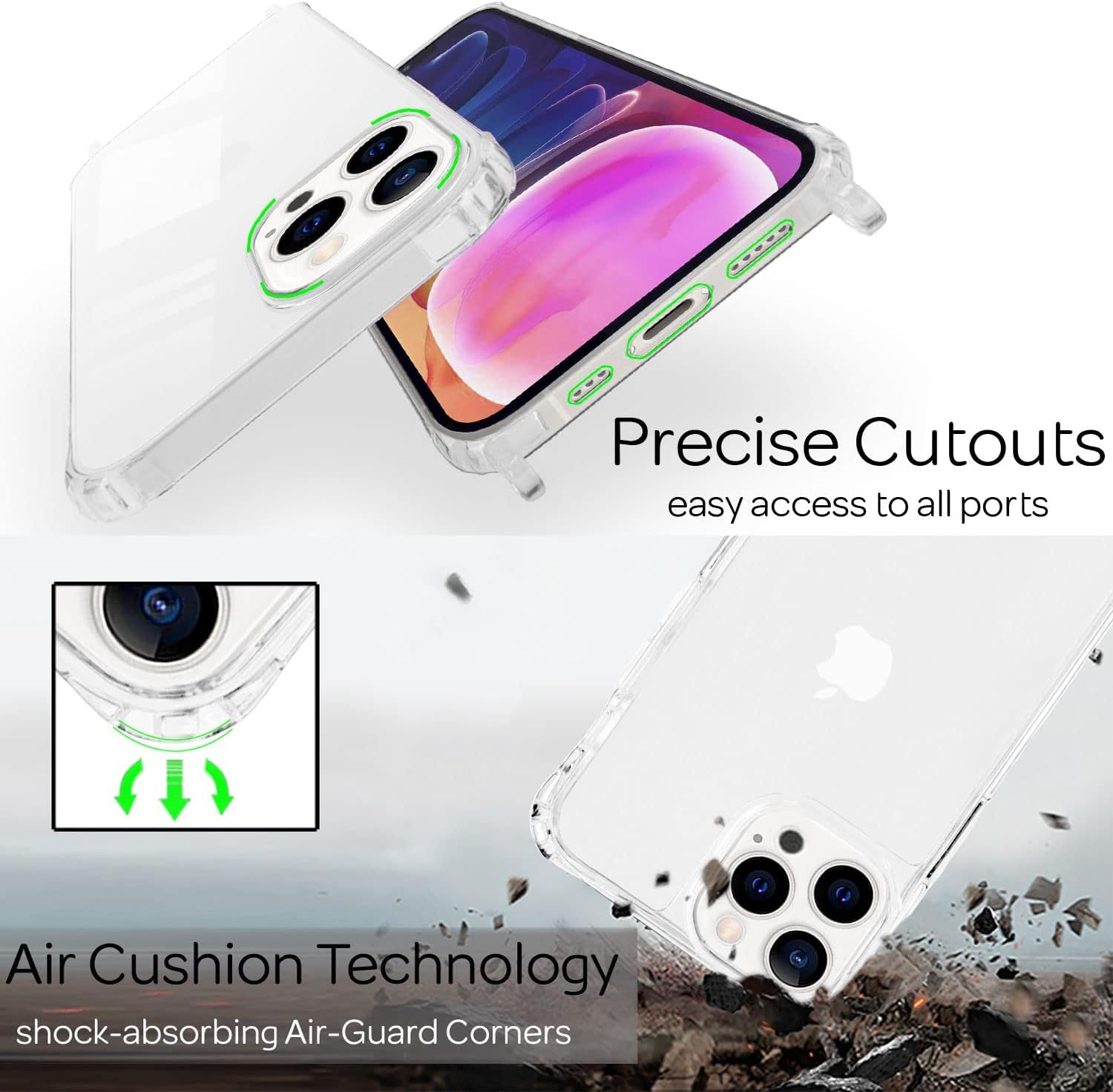 Thumbnail 1 de NALIA Hangit Pro Handykette fürs iPhone 13 Pro Mintgrün