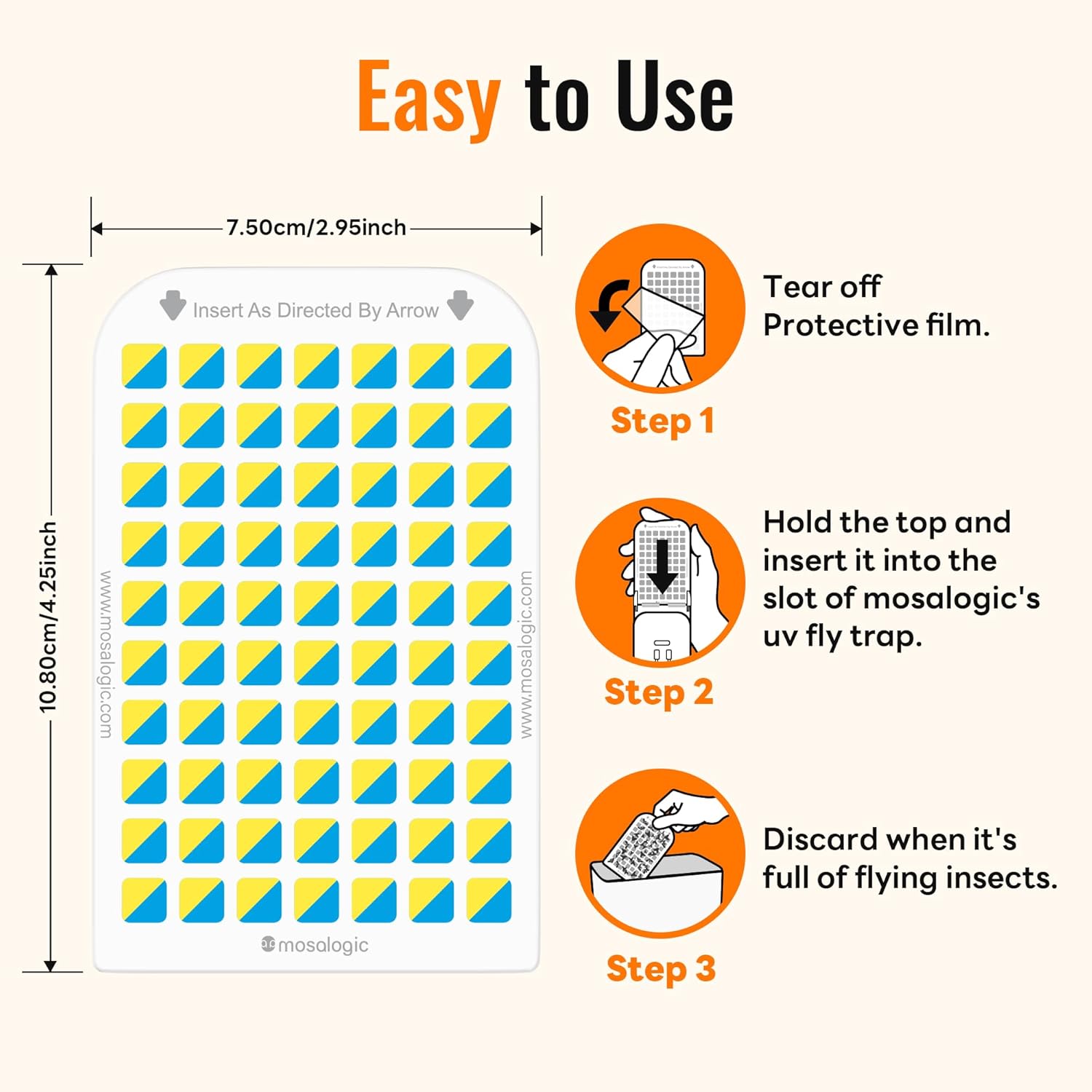 Detalle 2 de mosalogic GB1002 Sticky Card Refills, 10-Pack Paper Glue Traps