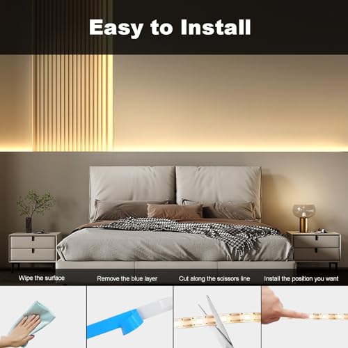 Detalle 2 de CCILAND 3M 90 LED Battery Strip Lights with Remote 8 Modes Timer