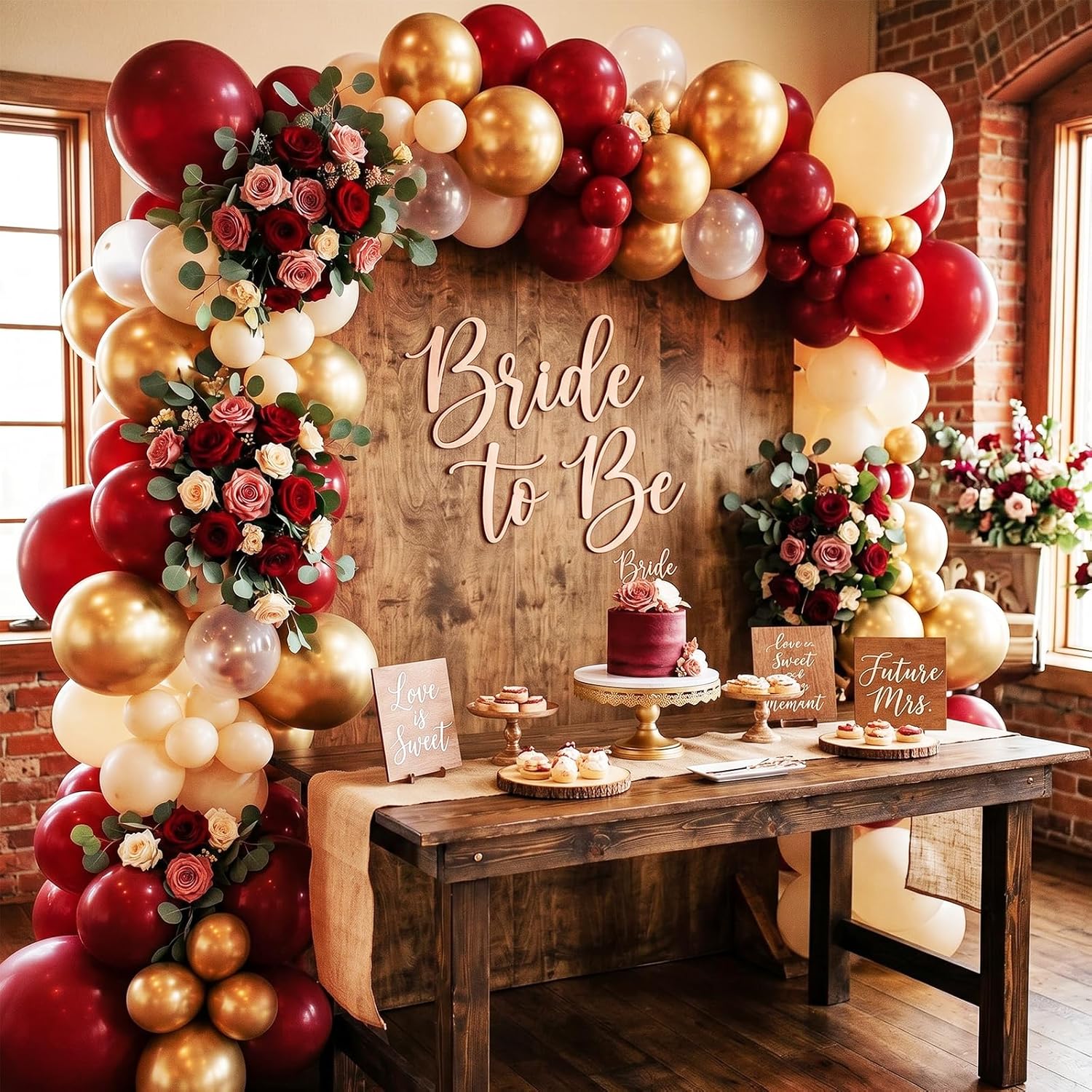 Thumbnail 3 de RUBFAC Ruby Red Balloons Kit (129-Piece) for Balloon Arches, Garlands, Weddings & Parties
