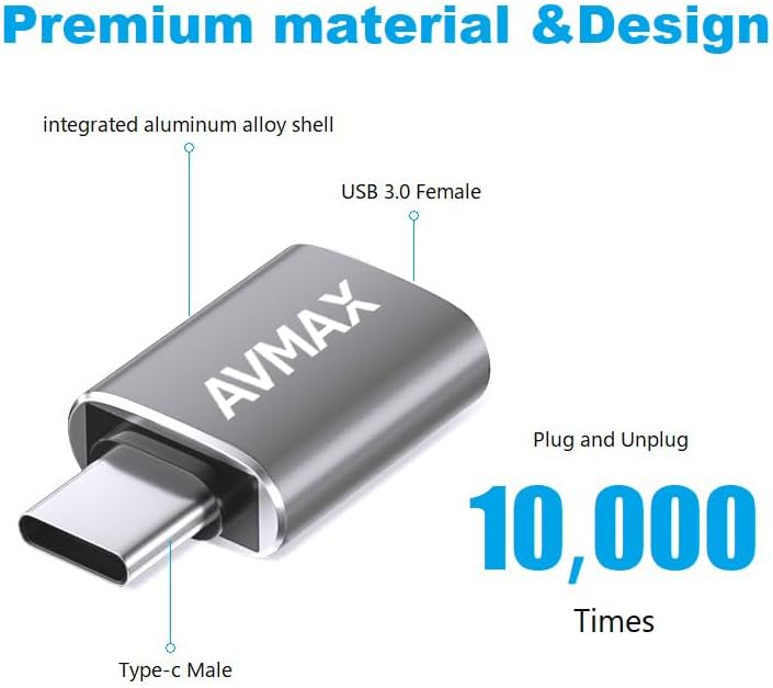 Thumbnail 4 de AVMAX USB C to USB Adapter 4-pack