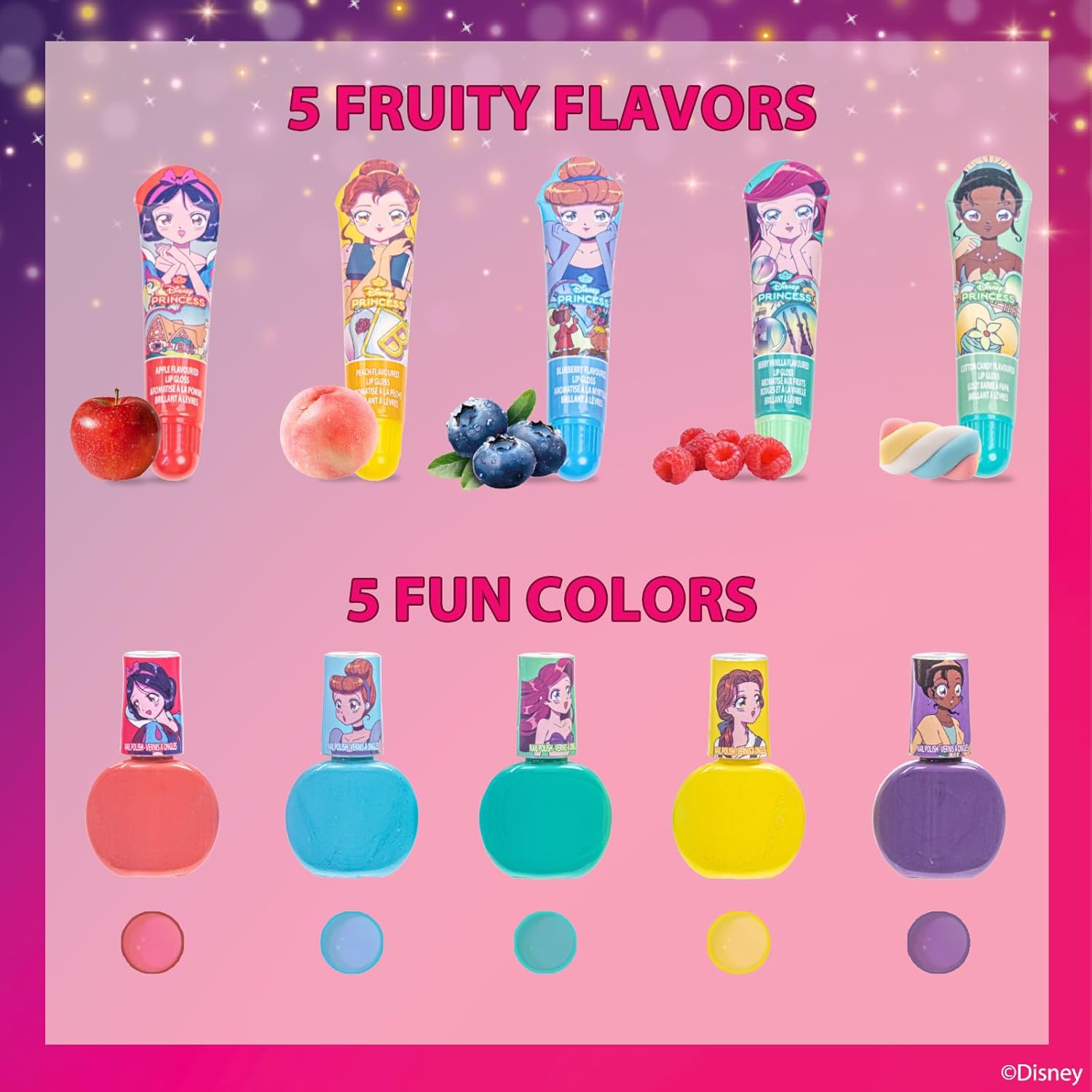 Detalle 2 de Disney Princess Set de Maquillaje para niños 3+