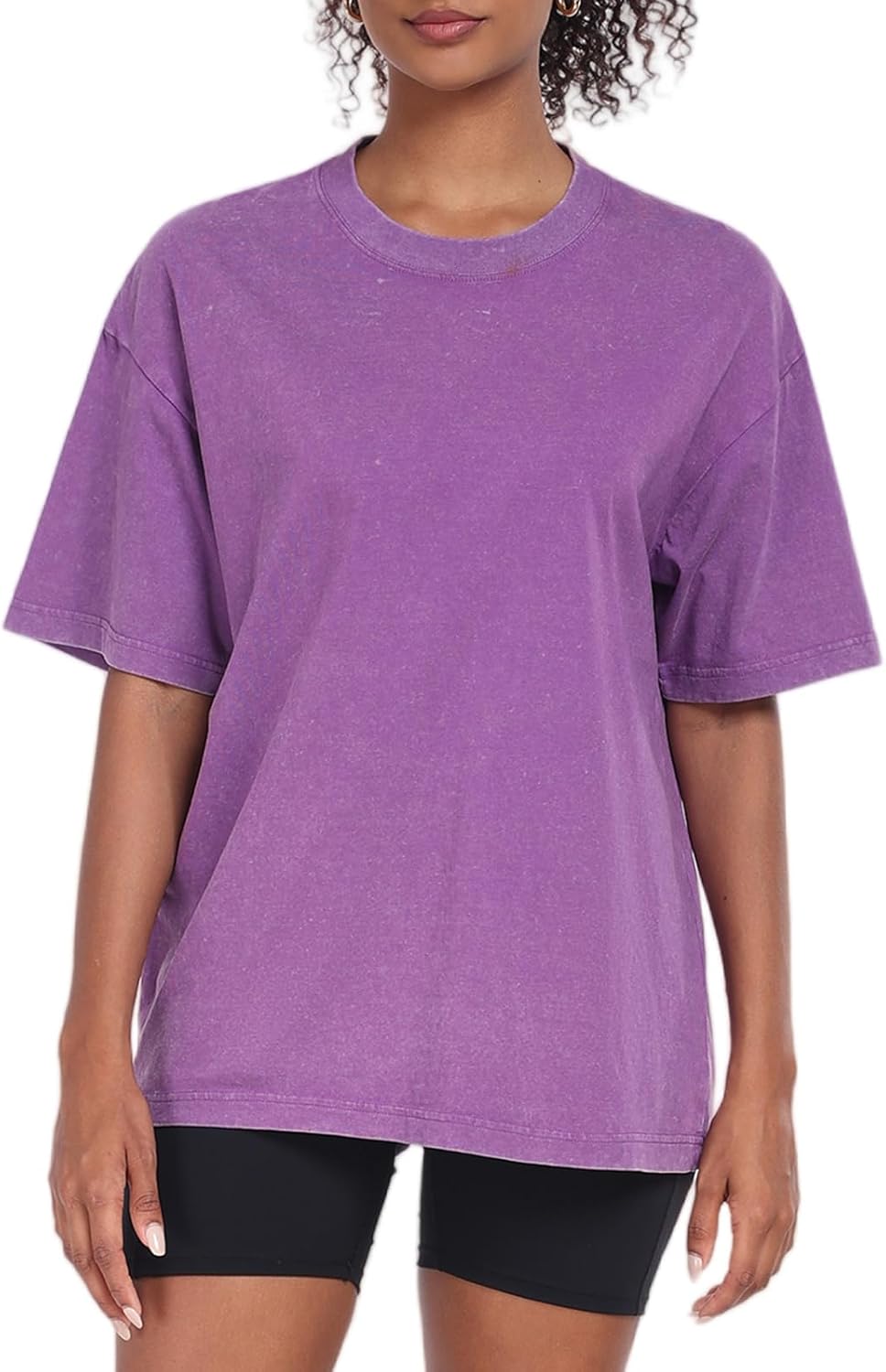 Detalle de Womens Washed Vintage Oversized T-Shirt baggy tee