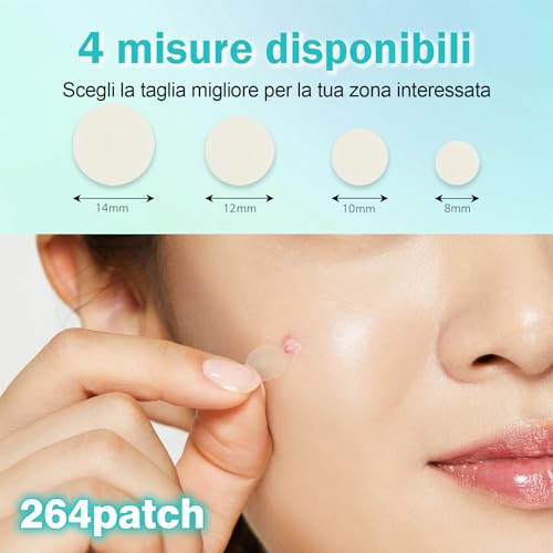 Detalle de cheap4uk Patch Brufoli Visibile 264 pezzi – cerotti invisibili per il viso