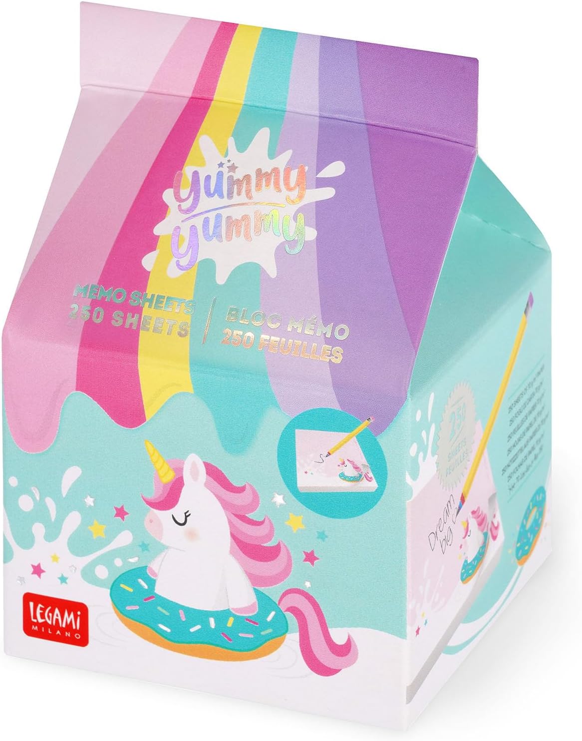 Detalle 2 de Legami Yummy Yummy Memo Kitty – anteckningsblock med 250 löstagbara ark