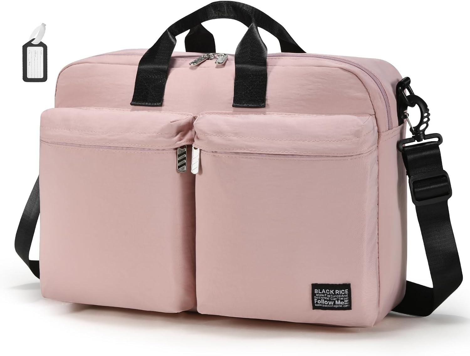 Detalle de BAGZY 40 x 30 x 10 cm Underseat Cabin Bag, 20 L Pink Nylon