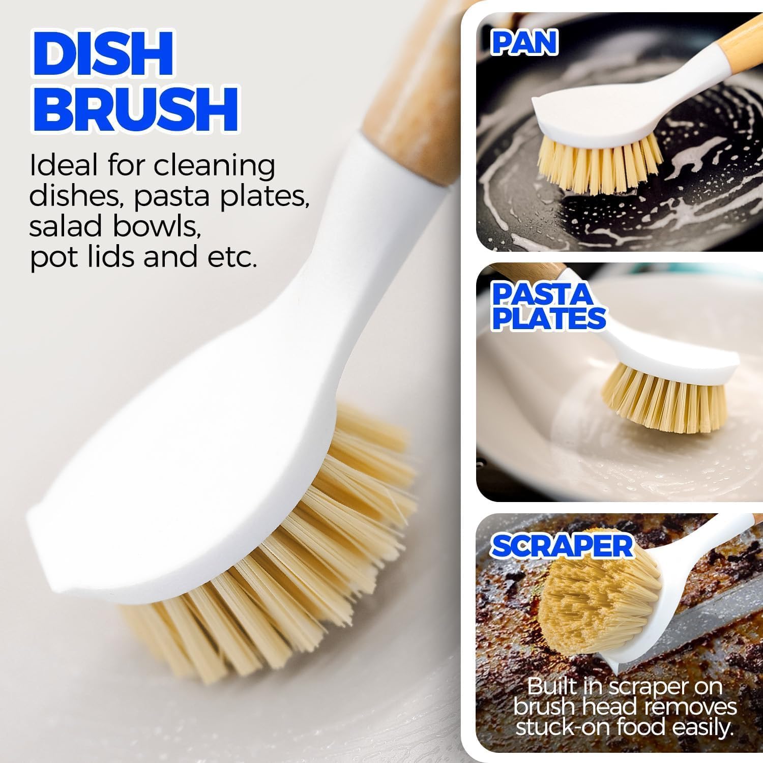 Detalle de Holikme Dish Brush Set 5-Pack