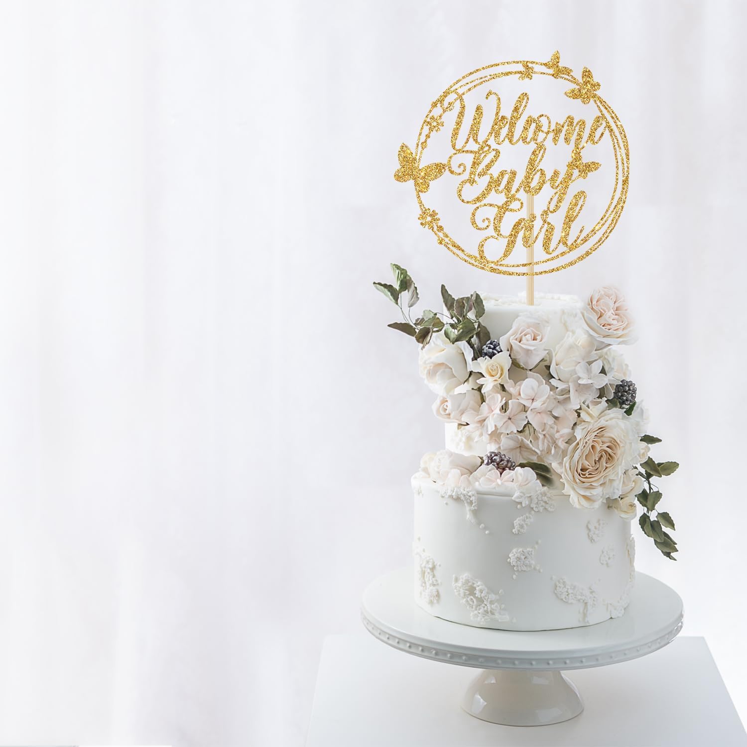 Thumbnail 3 de Baby Shower Cake Topper, Gold Glitter