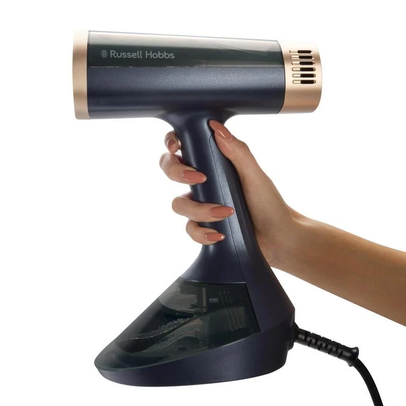 Detalle de Vaporizador de prendas Russell Hobbs 28550-56 (1400 W, 0,2 L, azul/oro)