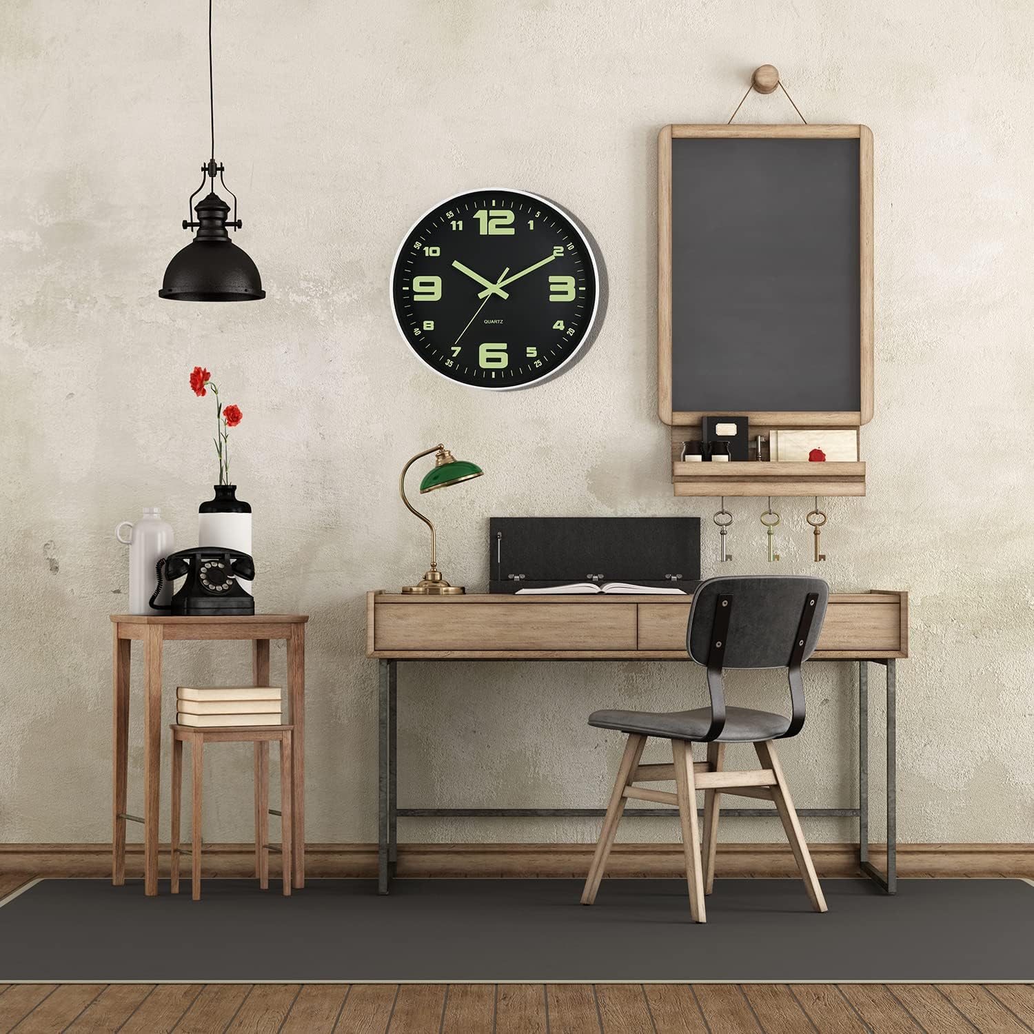 Thumbnail 6 de DIYZON DIY-EUGL-01 Luminous Wall Clock, 30 cm, Silent Quartz Movement