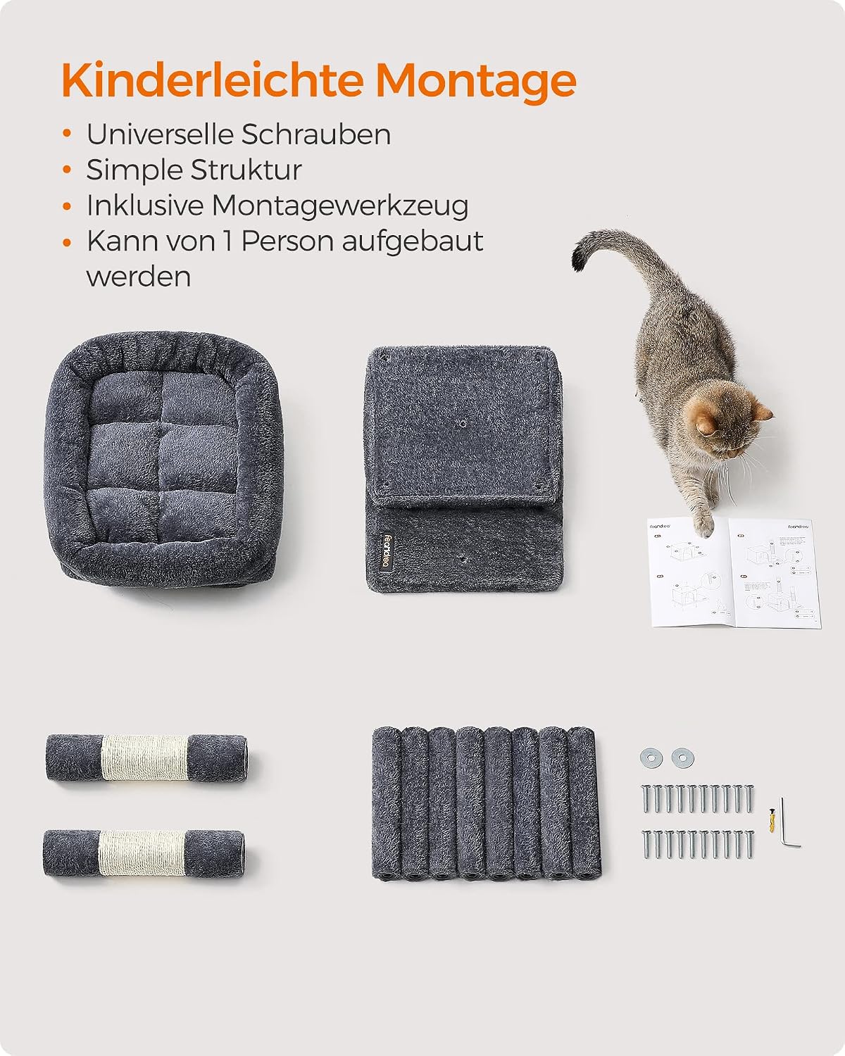Thumbnail 5 de Feandrea Kratzbaum klein 67 cm Katzenbaum