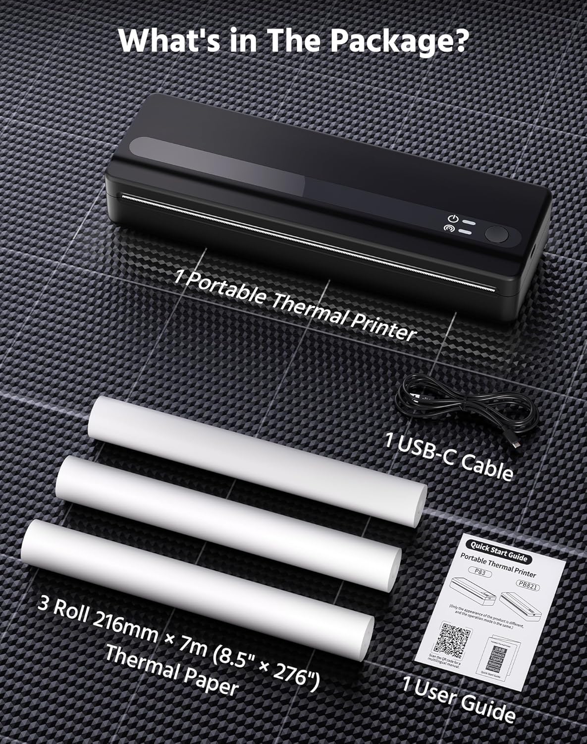 Thumbnail 6 de BORN4SHIP PB821 Portable Wireless Printer: Inkless On‑the‑Go Printing