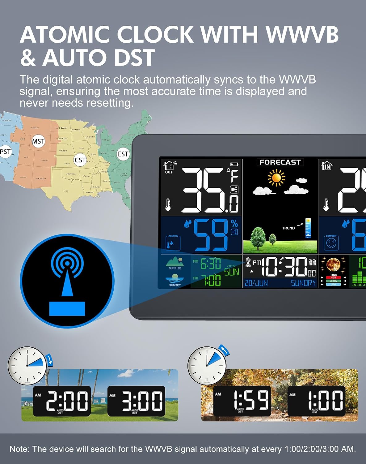 Detalle de Wireless Weather Station with 7.5-Inch Display