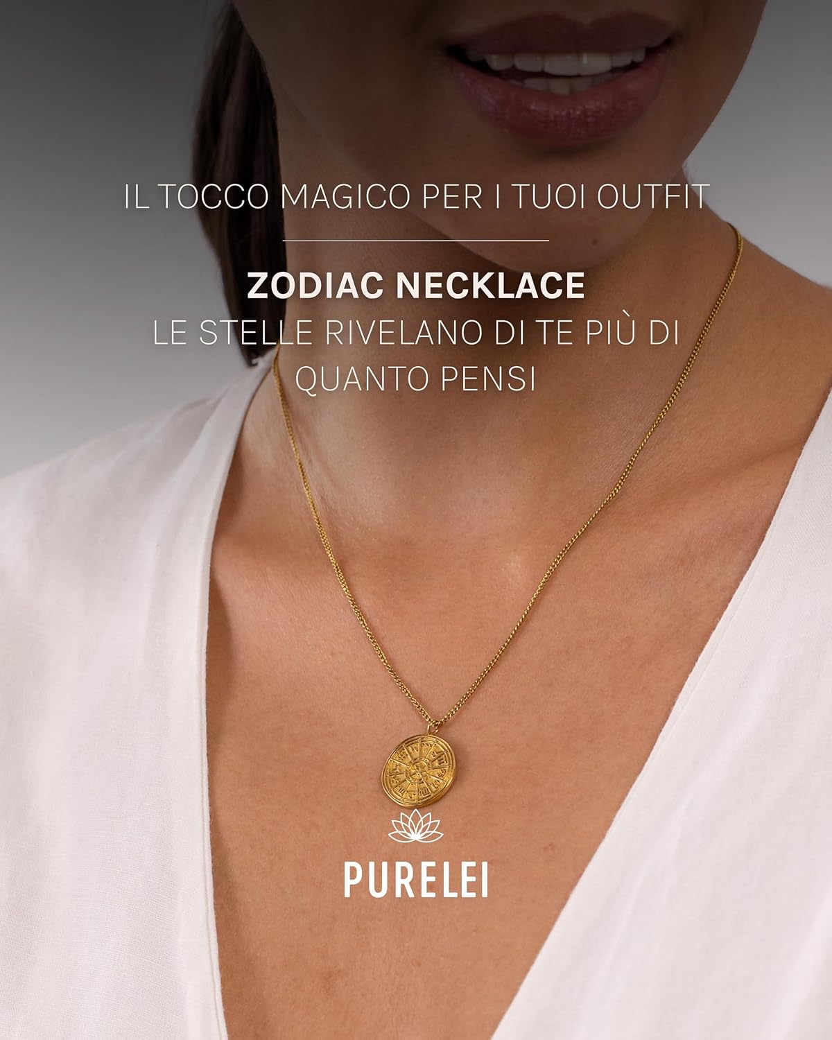 Detalle 2 de Purelei Zodiac Collana in acciaio