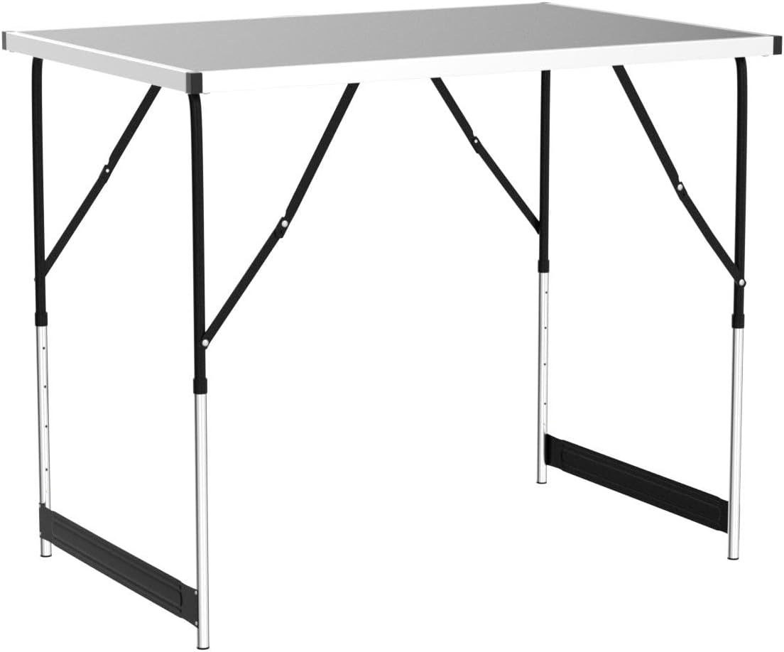 Detalle 2 de GOODS+GADGETS 3541824 Folding Table Set of 3, Adjustable Height