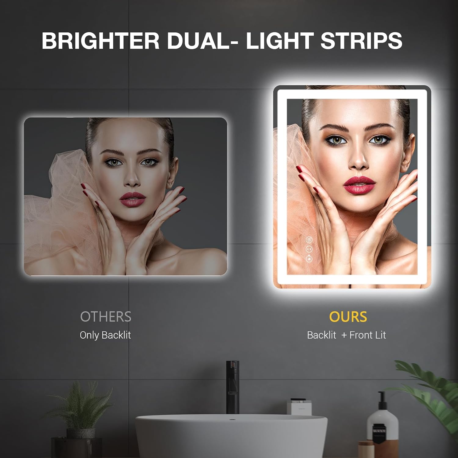 Detalle 2 de Miskerm LED Bathroom Mirror 48 x 30 in.
