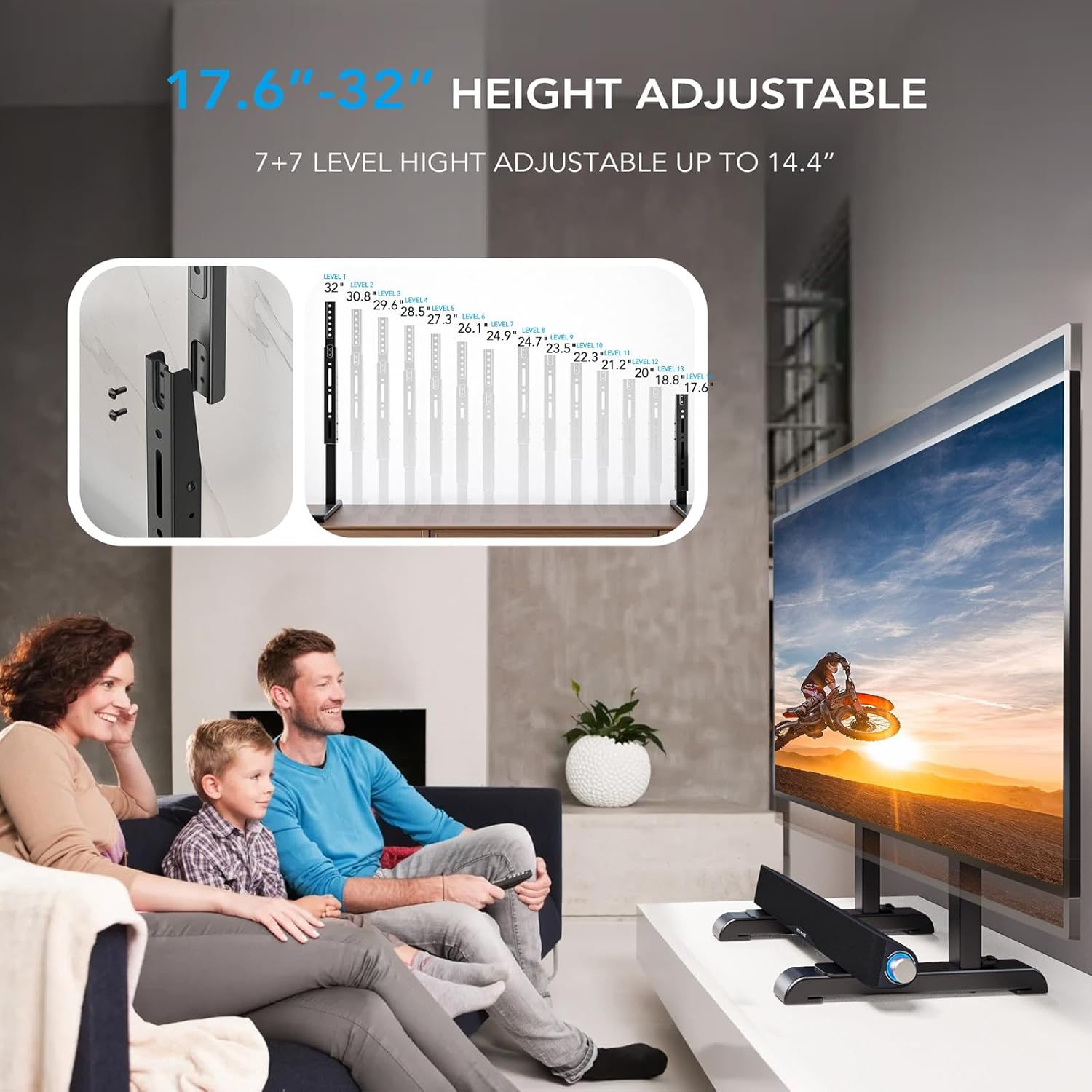Thumbnail 1 de AX WABER AX10TB02 TV Stand 150 lbs