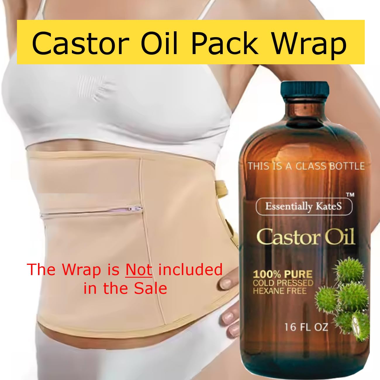 Thumbnail 4 de Essentially KateS Castor Oil 16 fl oz (Amber Glass Bottle) — 100% Pure, Cold-Pressed, Hexane-Free