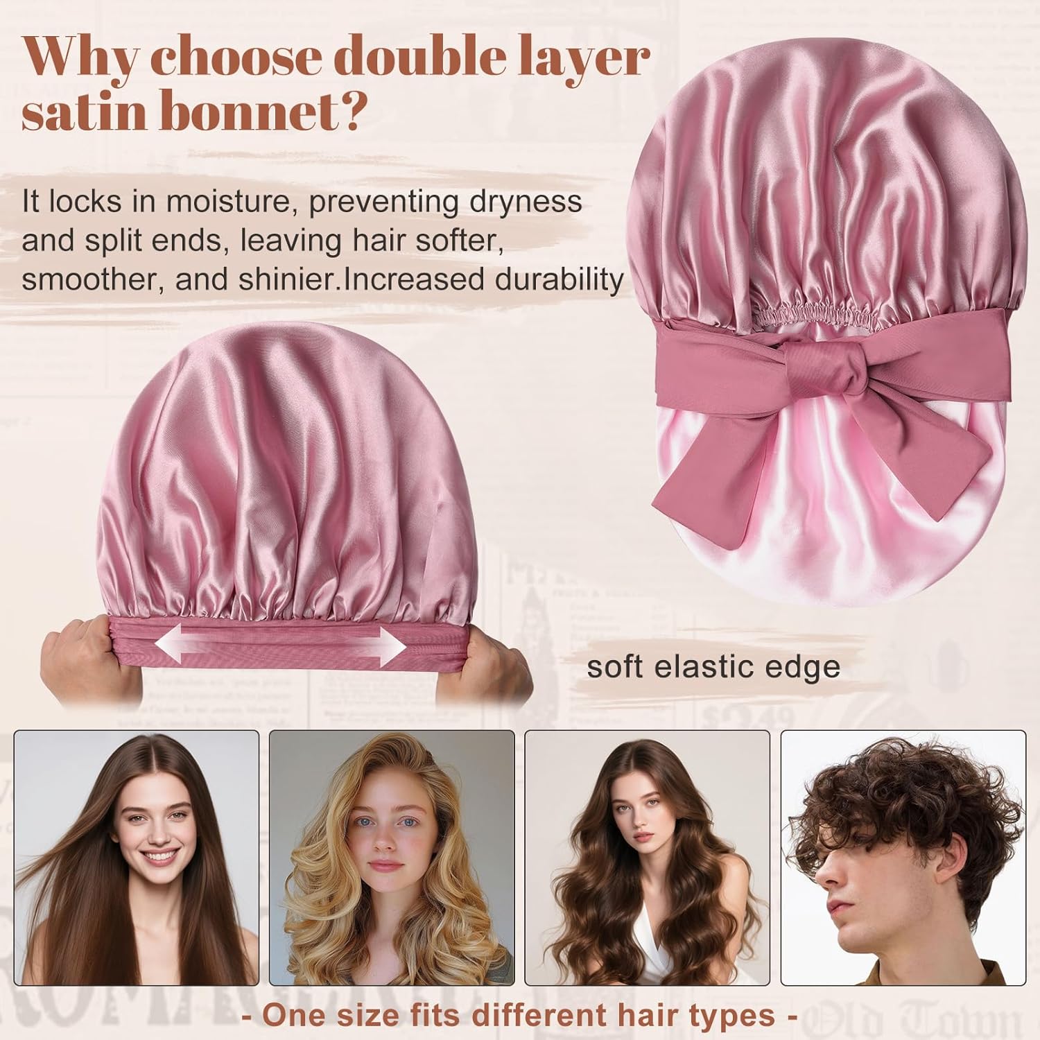 Thumbnail 2 de Satin Bonnet Double Layer 🎀