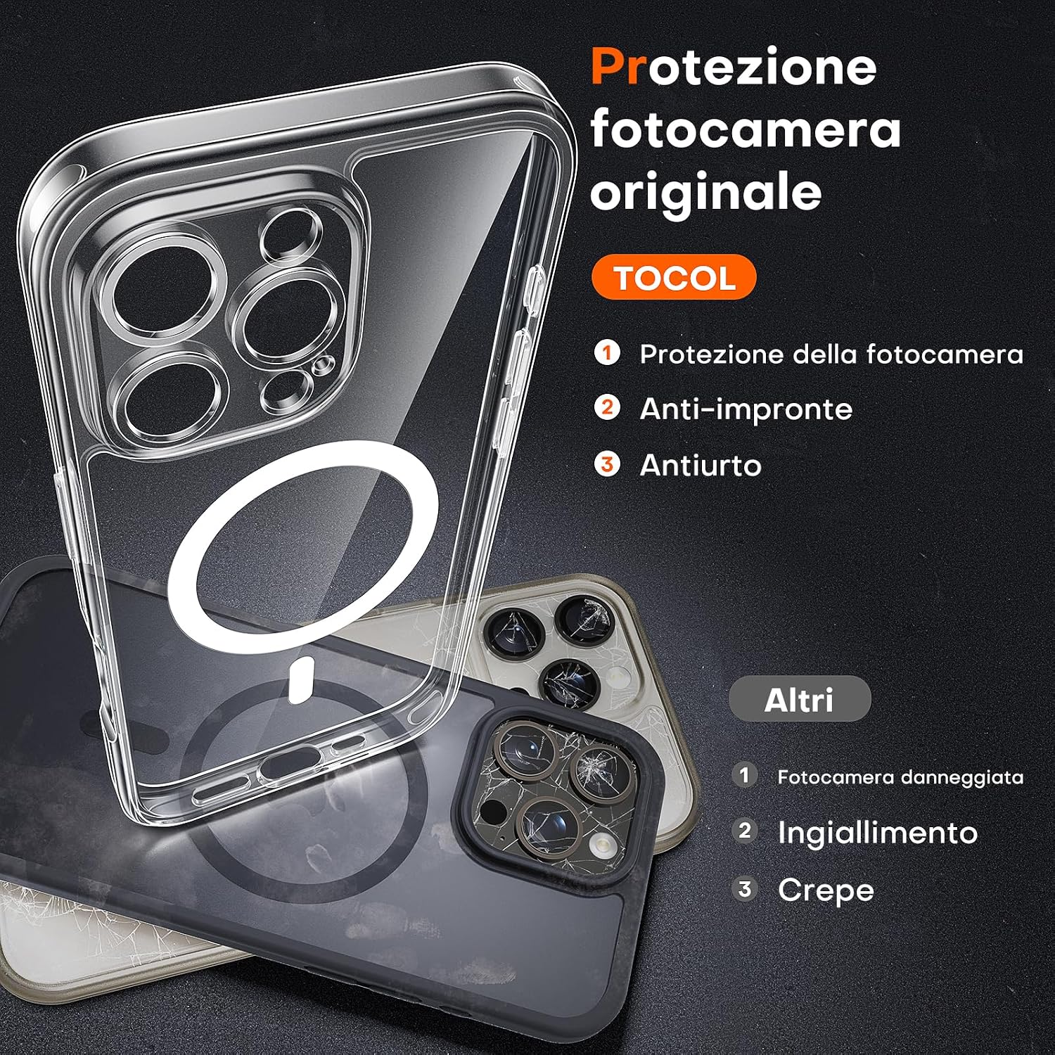 Thumbnail 4 de TOCOL Cover Magnetica iPhone 16 Pro 6,3