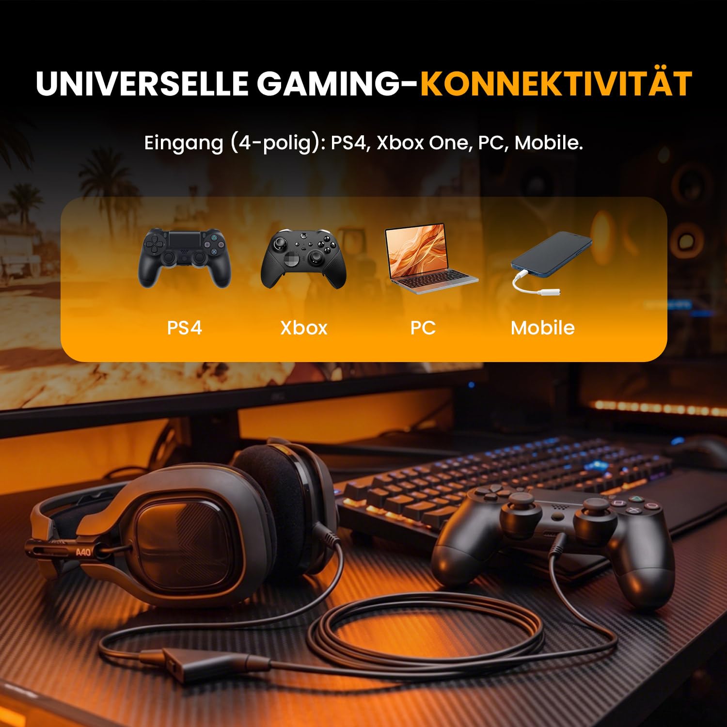 Thumbnail 2 de Tolesum A10 A40 Ersatzkabel 2 m für Aux