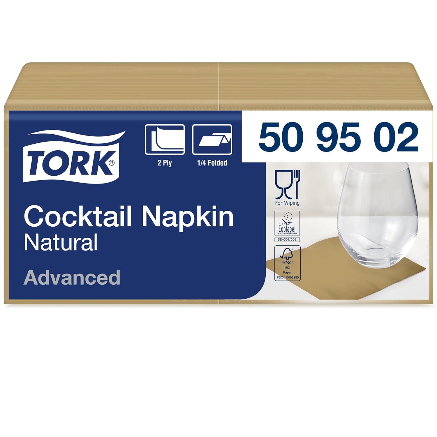 Thumbnail 6 de Tork Serviette Cocktail blanche 24 cm