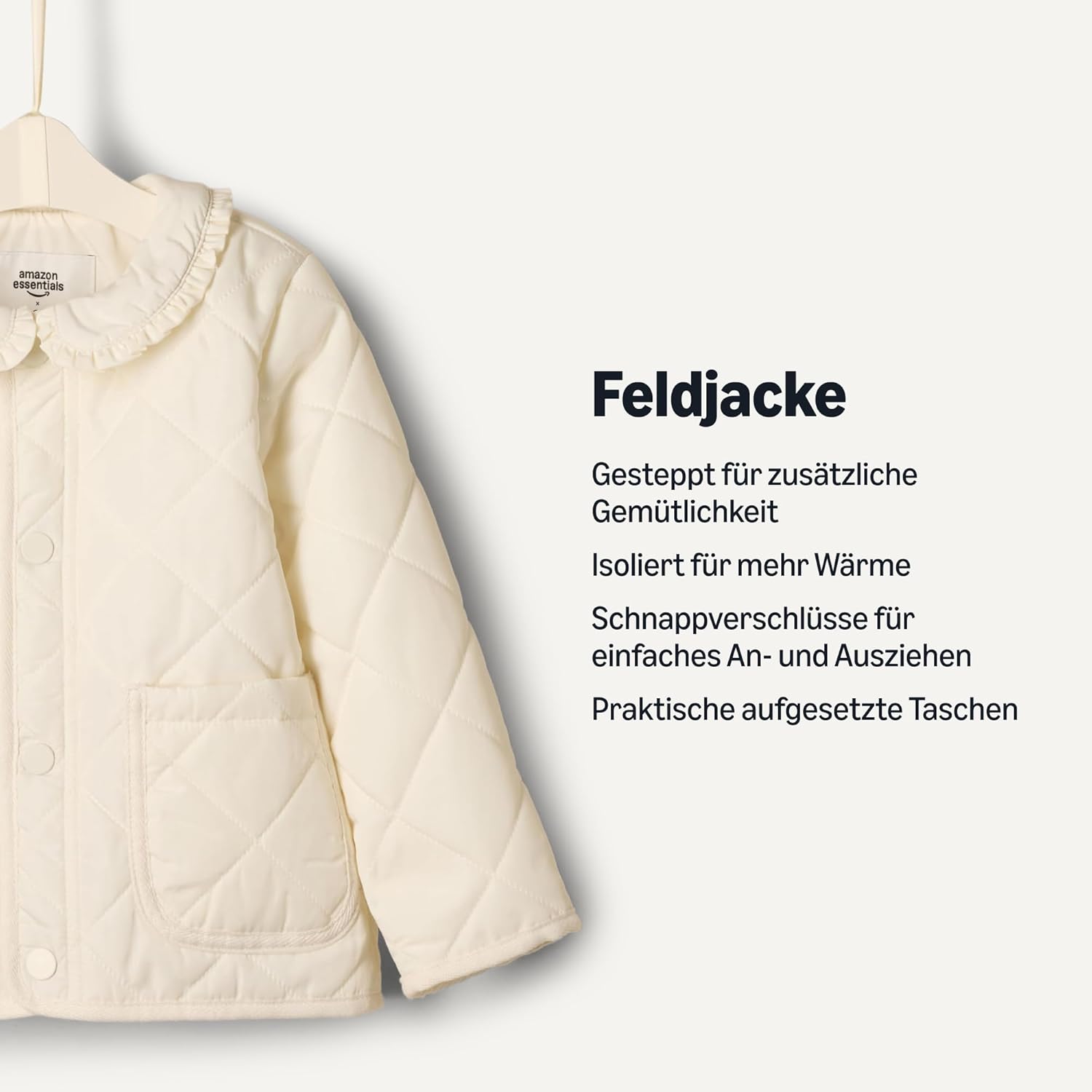 Thumbnail 2 de Amazon Essentials Baby – Mädchen Mittelschwere Feldjacke mit Rüschen