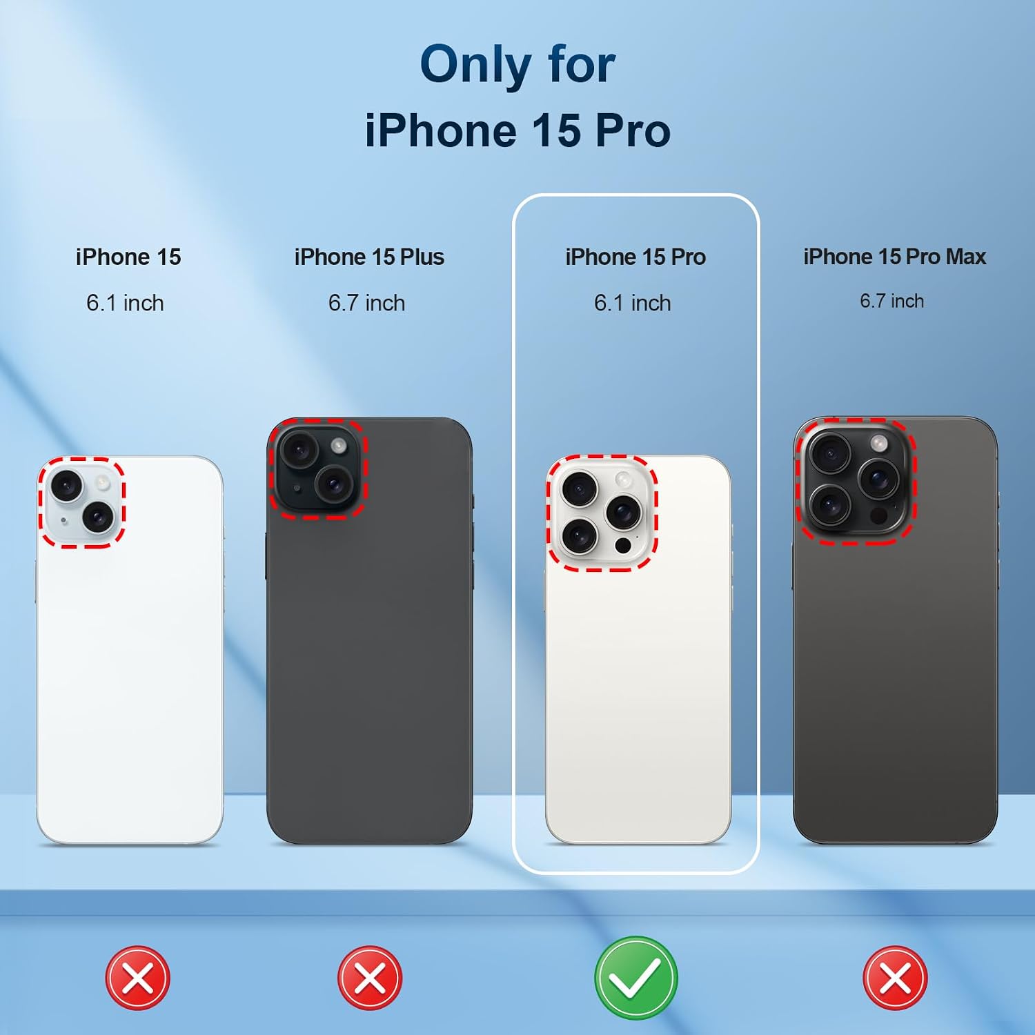 Detalle 2 de iPhone 15 Pro Hülle mit Ständer, Militär-Schutz