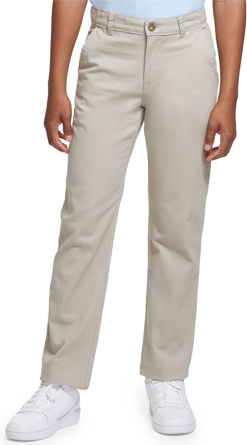 Thumbnail 2 de Izod Boys' School Uniform Twill Pants, Flat Front & Comfortable Waistband