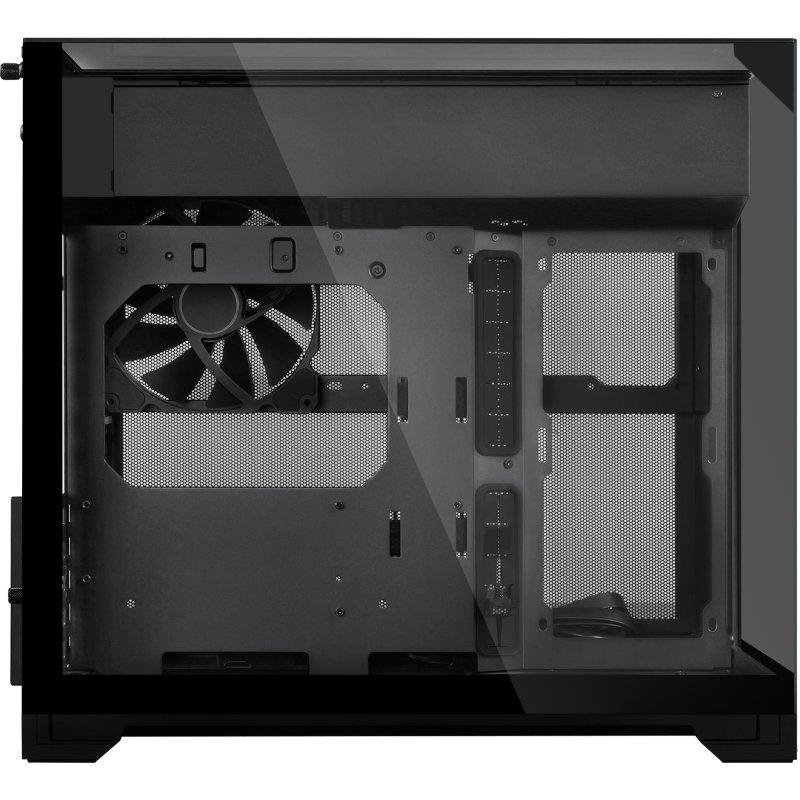 Detalle de Caja PC Lian Li O11 Vision-M Negra Mini-ITX/M-ATX: triple panel de vidrio y flujo de aire optimizado