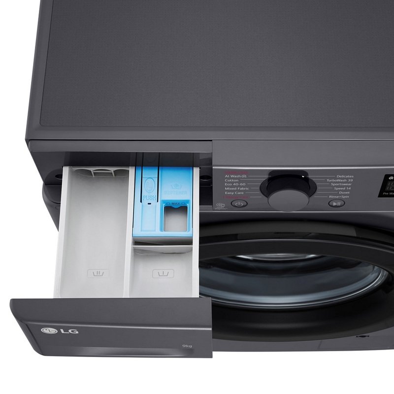 Detalle de LG F4WR5009A6M lavadora de carga frontal de 9 kg con Inteligencia Artificial