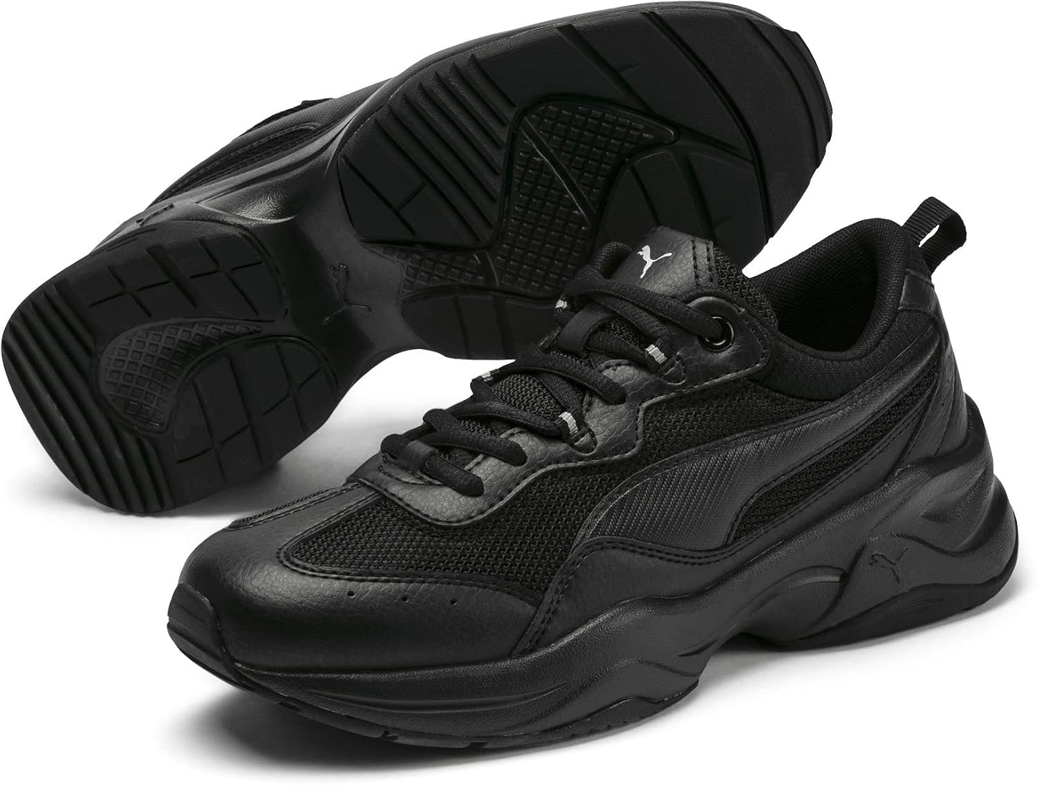 Detalle 2 de PUMA Cilia sneakers 40 EU, Black Silver-Peach Bud