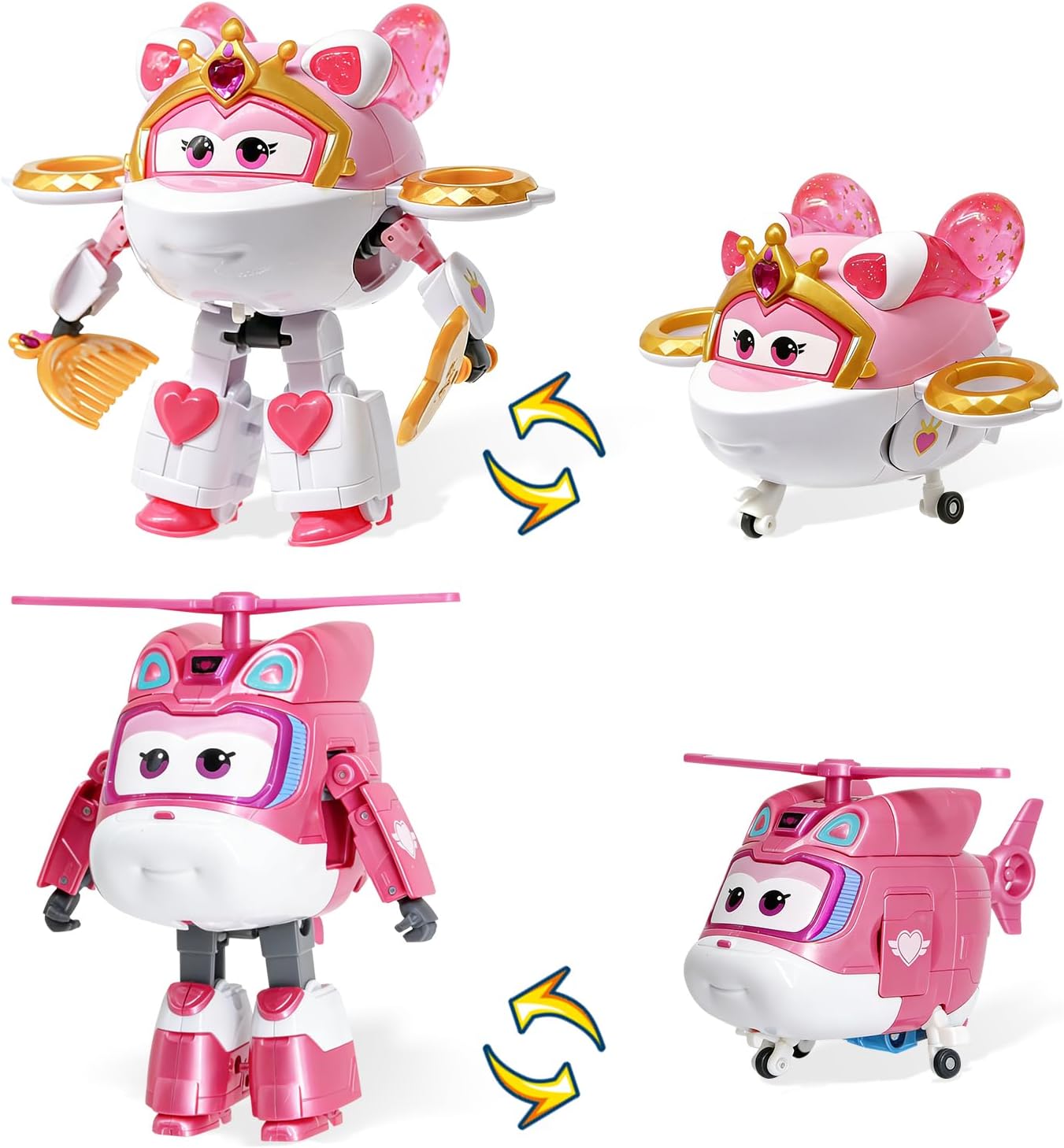 Thumbnail 6 de Super Wings Transformations-Flugzeug „Traver“ (ca. 12,7 cm) – 2-in-1 Spielzeug-Flugzeug & Roboterfigur für Kinder ab 3 Jahren, Silver