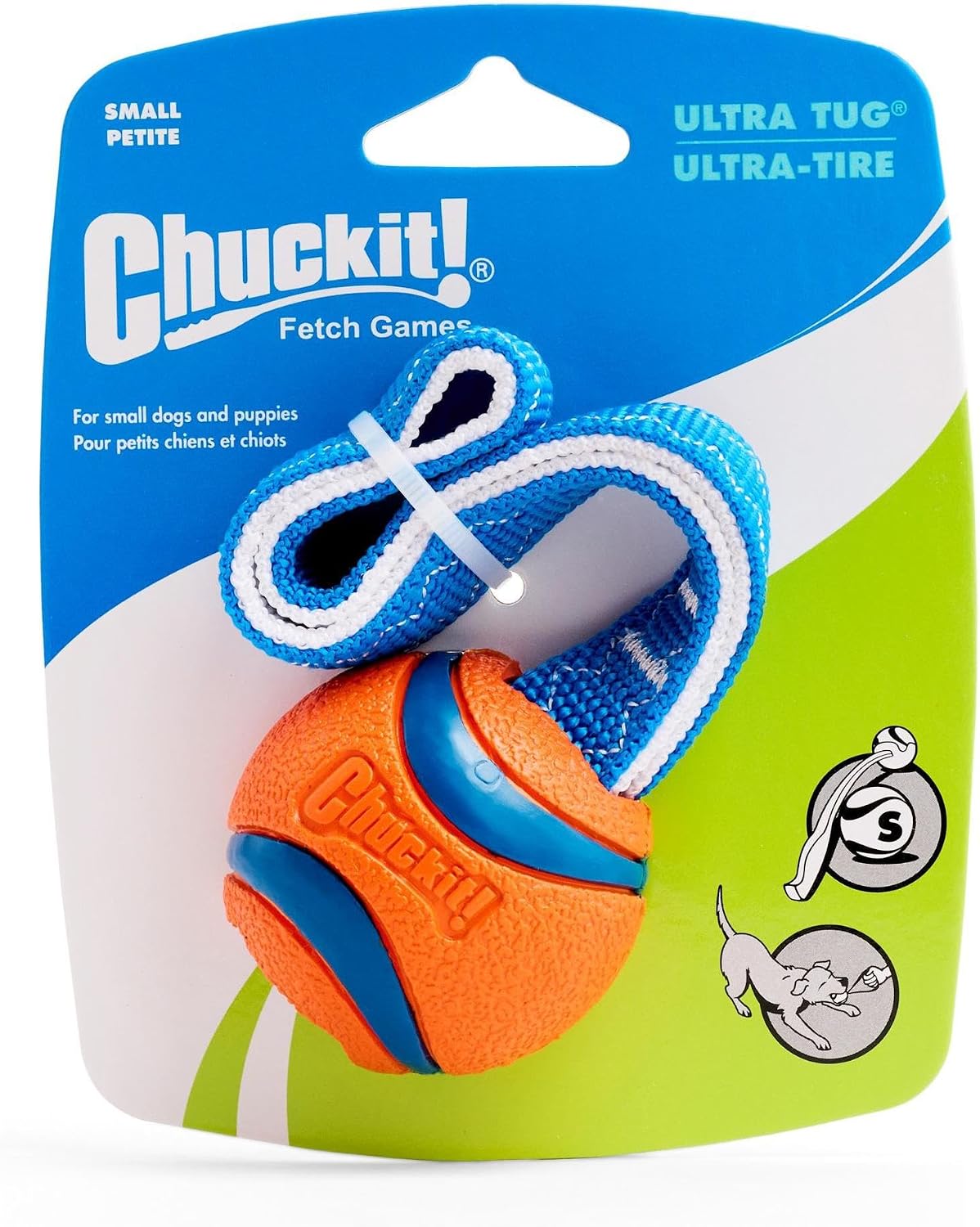 Detalle de Chuckit! Ultra Tug Dog Toy – Small 4.8 cm Rubber Tug & Fetch Toy (Pack of 1)