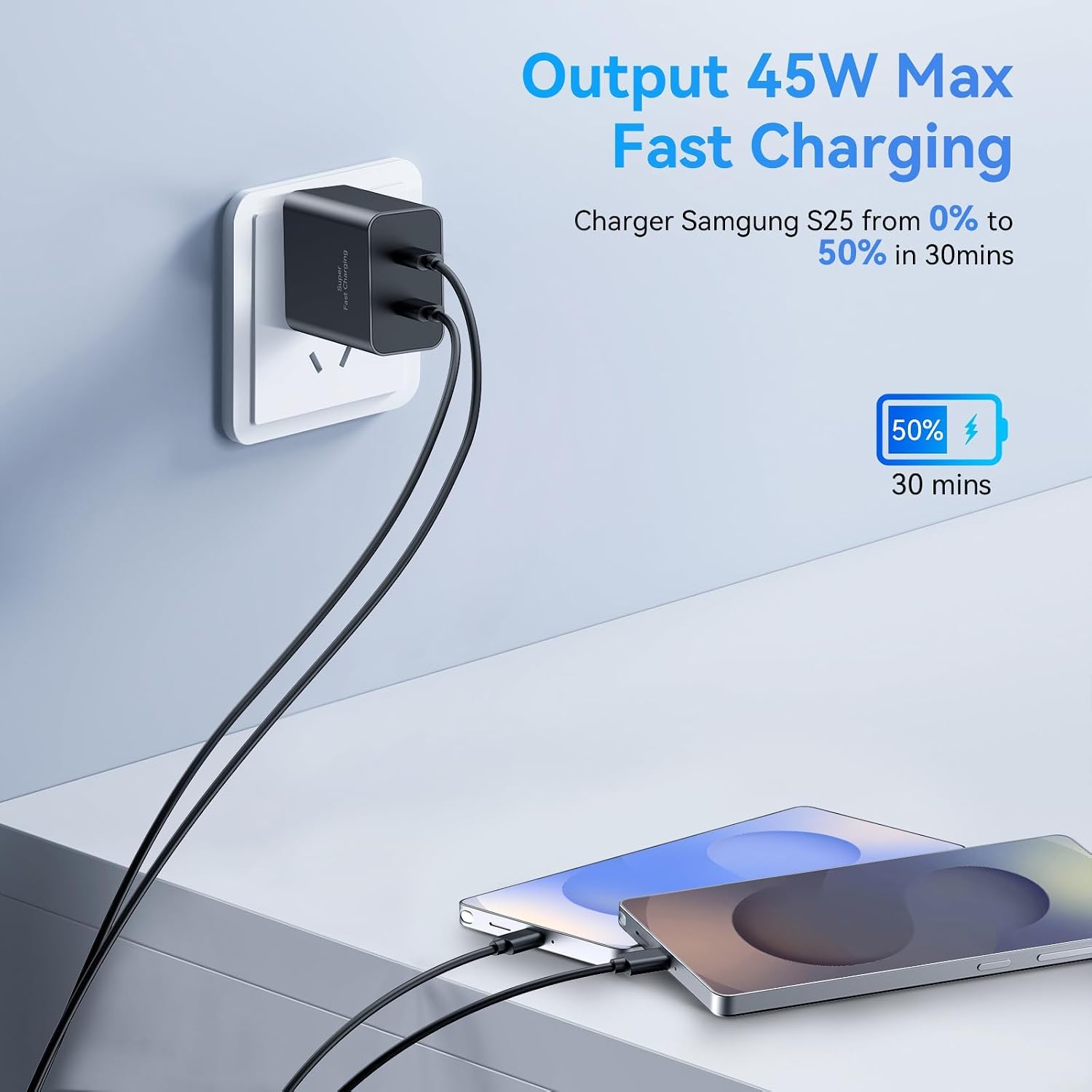 Detalle 2 de Samsung-Compatible USB-C Charger 45W