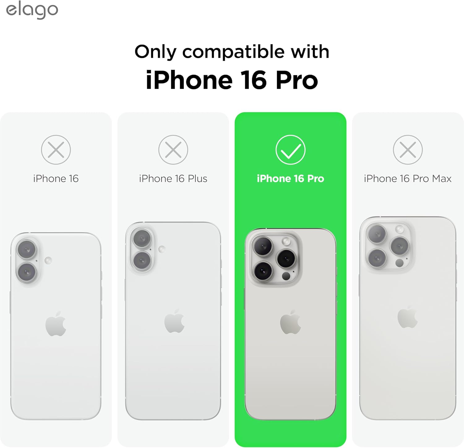 Detalle de elago Coque cuir magnétique MagSafe pour iPhone 16 Pro – vegan, antichoc et résistante à l’eau