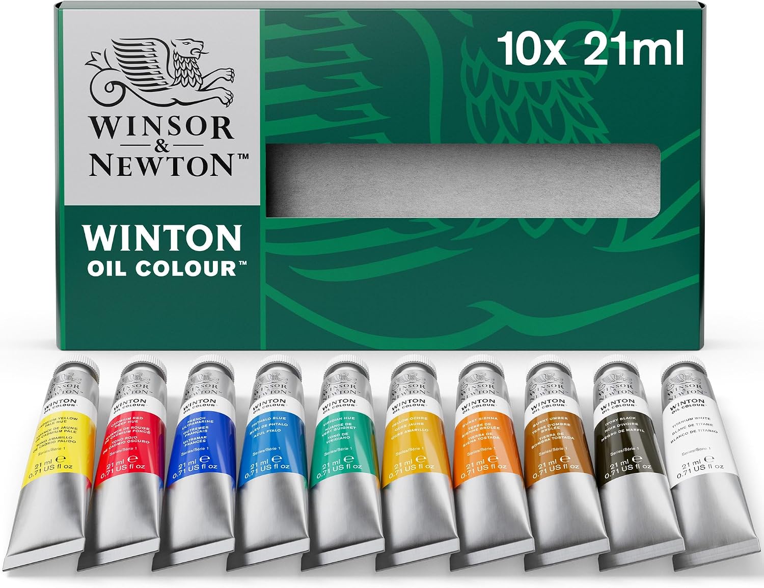 Detalle de Winsor & Newton ウィントン 油絵具セット 10色各21ml・フランス製