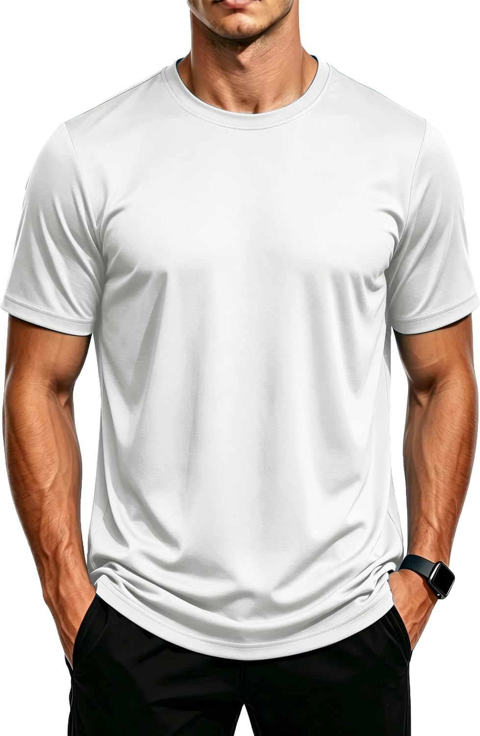 Thumbnail 6 de MAGCOMSEN Men's Swim T Shirt Rash Vest UPF 50+ – Quick-Dry, Lightweight Polyester Training Top