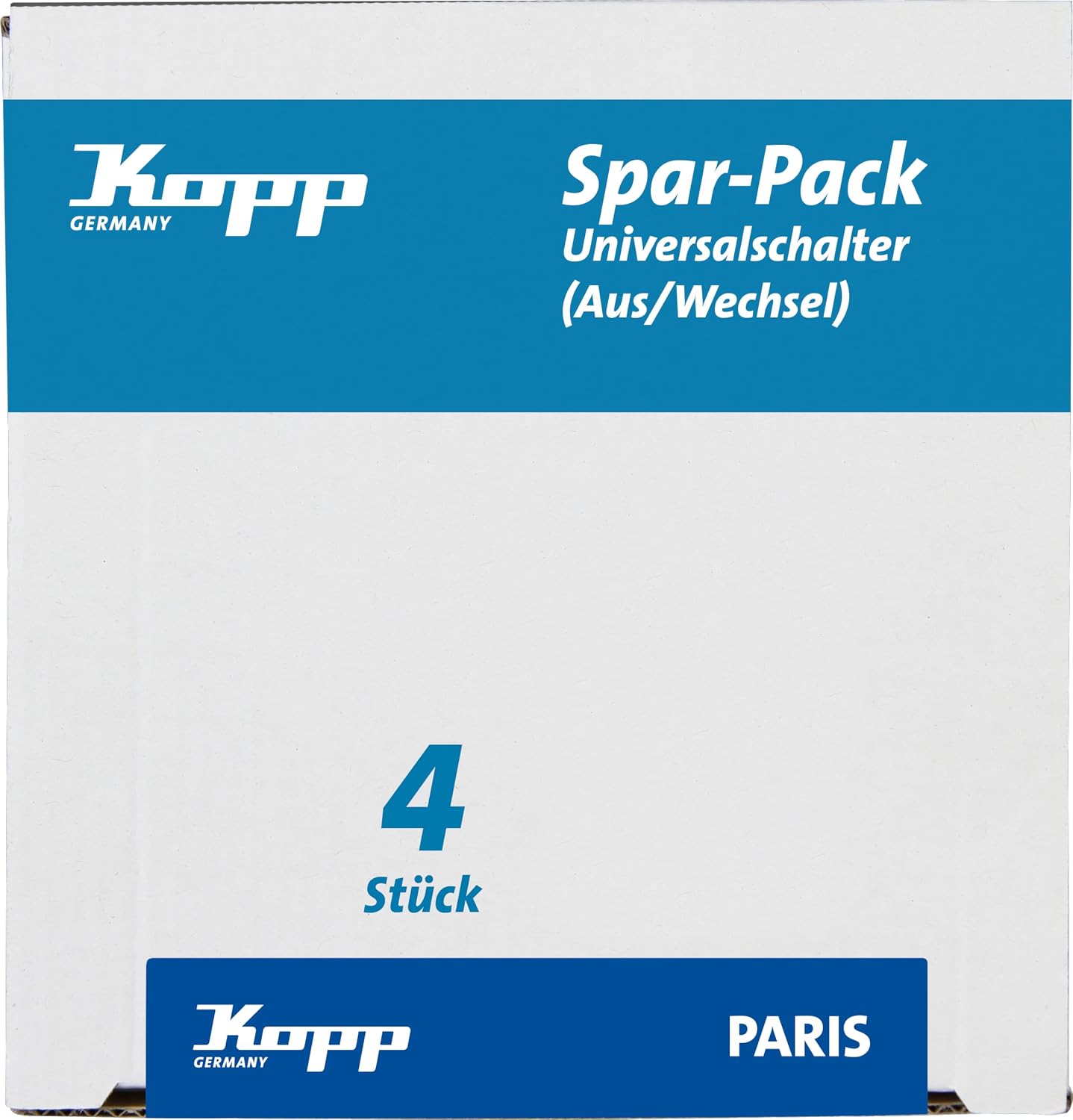 Detalle de Kopp Paris Profipack 652602012 – 4 łączniki uniwersalne IP20, biel arktyczna