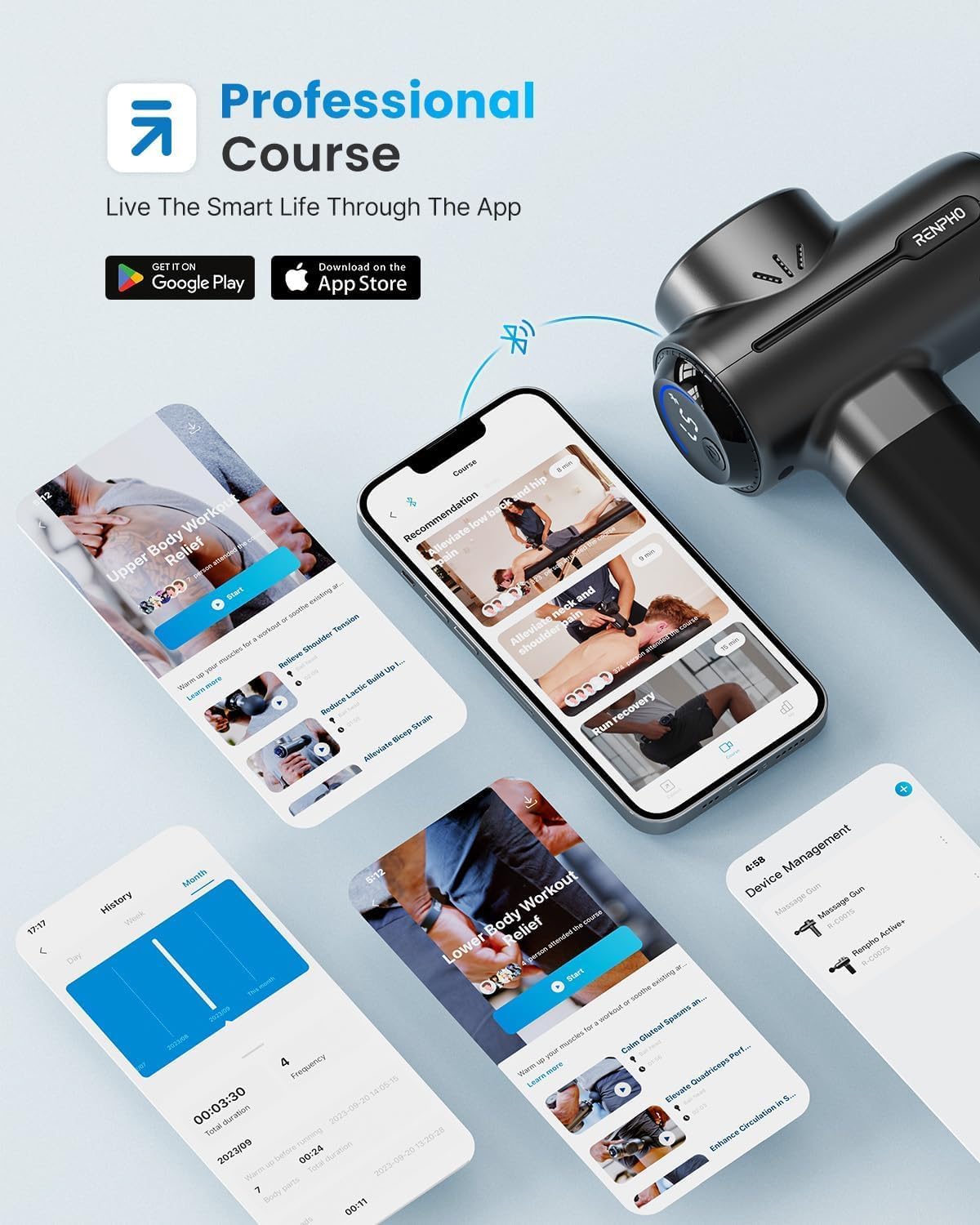 Thumbnail 4 de RENPHO Pistola de Masaje con Calor y Frío 💆