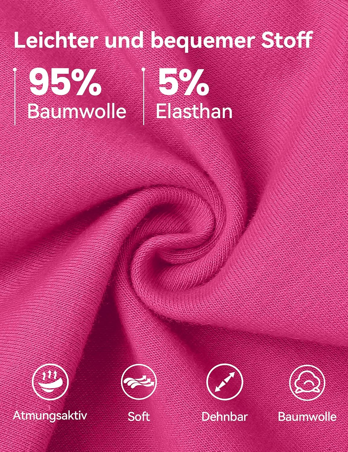 Detalle de KEREDA 3er-Pack Leggings für Mädchen – Sporthose aus Baumwolle mit Elasthan (Lang)