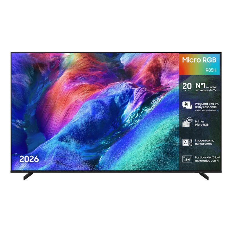 Detalle de Samsung Micro RGB R85H 55" 4K 144 Hz: gaming de alto rendimiento y cine en casa con HDR10+ y Dolby Atmos
