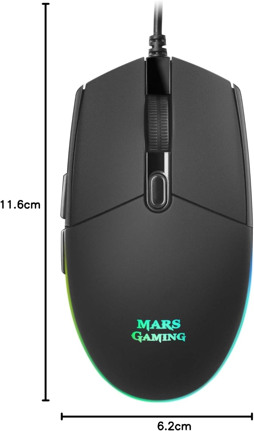 Thumbnail 5 de Mars Gaming MMG : souris PC compacte légère 3200 DPI avec RGB Flow