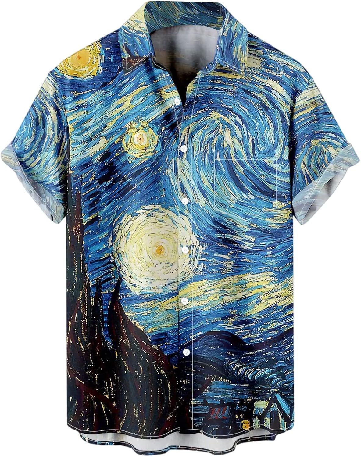 Detalle 2 de Hawaiian Bowling Shirt in Polyester