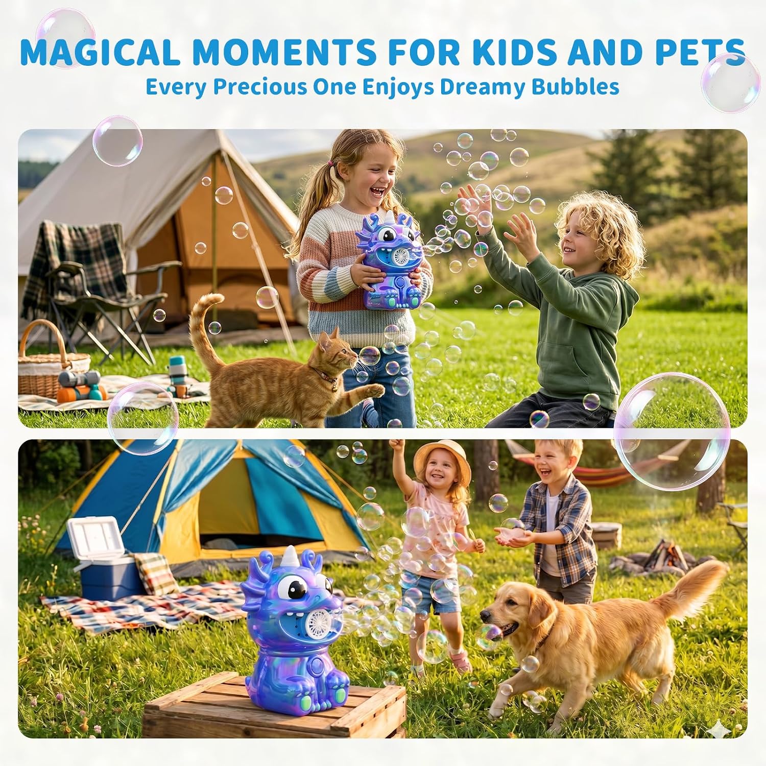 Thumbnail 6 de Bubble Machine for Kids, 8 oz Solution