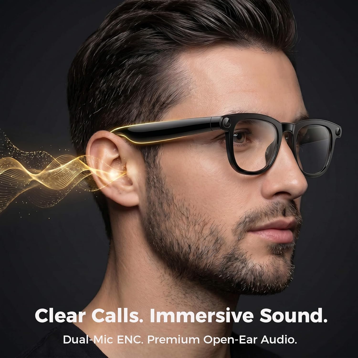 Thumbnail 6 de EarlySincere Smart Glasses with 8MP 4K POV Camera, Bluetooth Audio, and AI Assistant