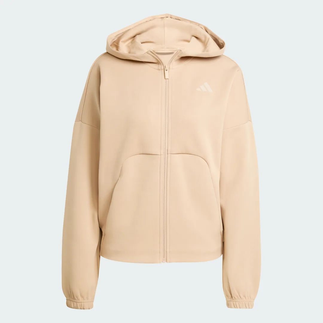Detalle 2 de Adidas Chaqueta con capucha Future Icons Small Logo – color Marrón