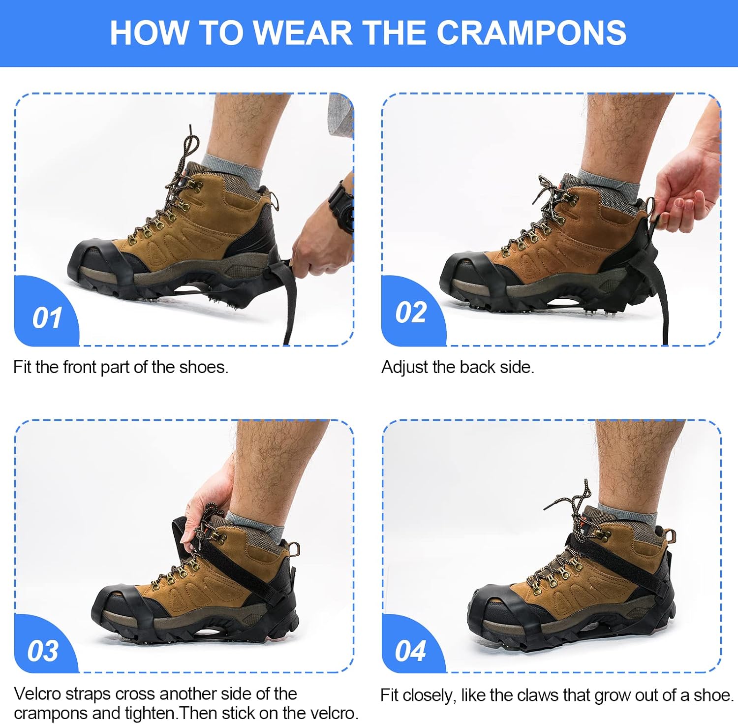 Detalle 2 de ZUXNZUX Crampons 12-point ice cleats for boots