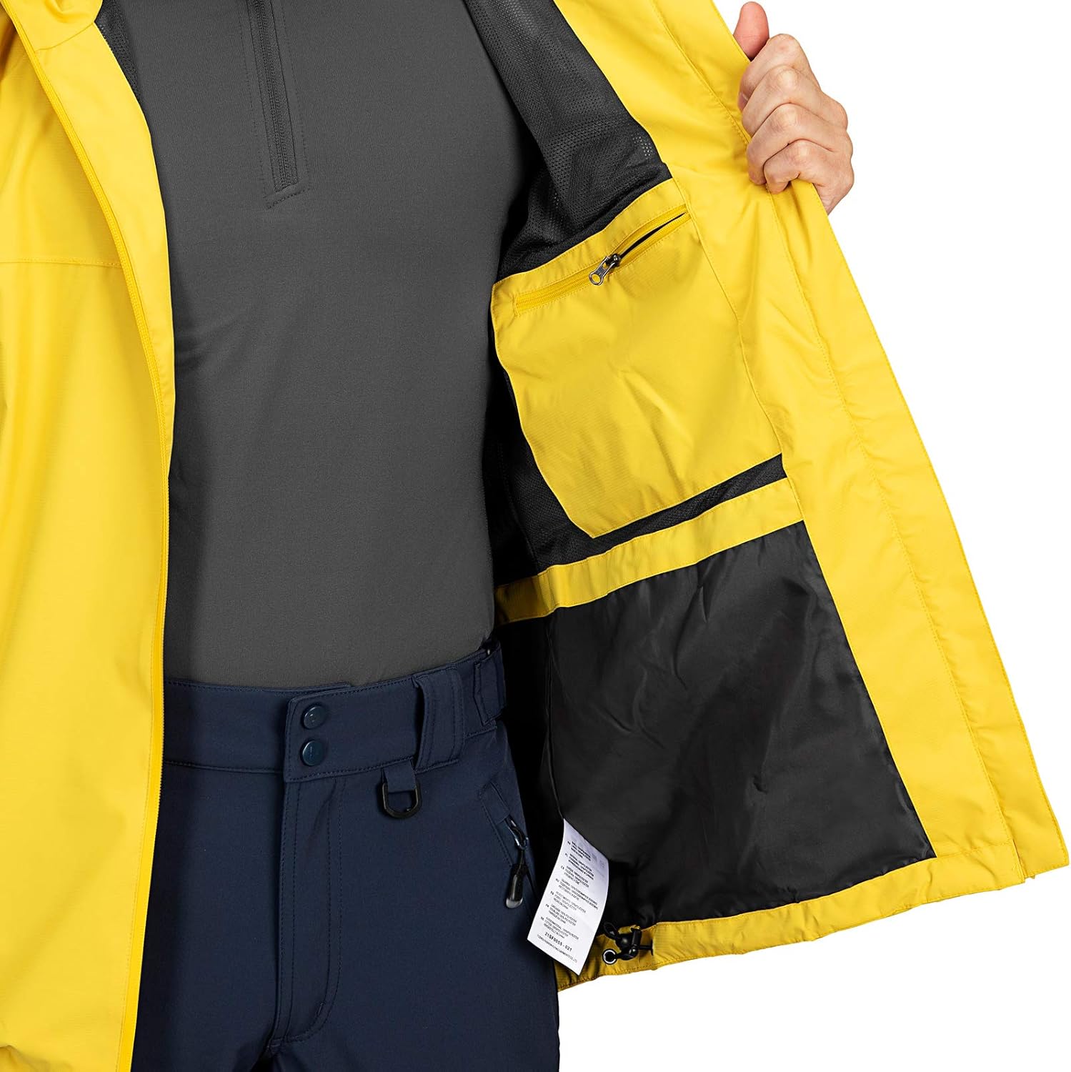 Thumbnail 4 de 33,000ft Regenjacke Herren – Wasserdichte, leichte Outdoorjacke mit Kapuze